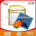 customized clear pvc packing bag for child book